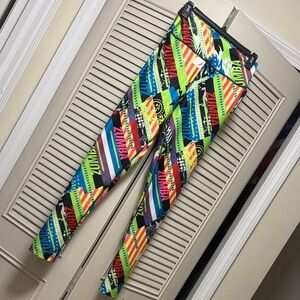 Zumba Fitness Neon Striped Leggings